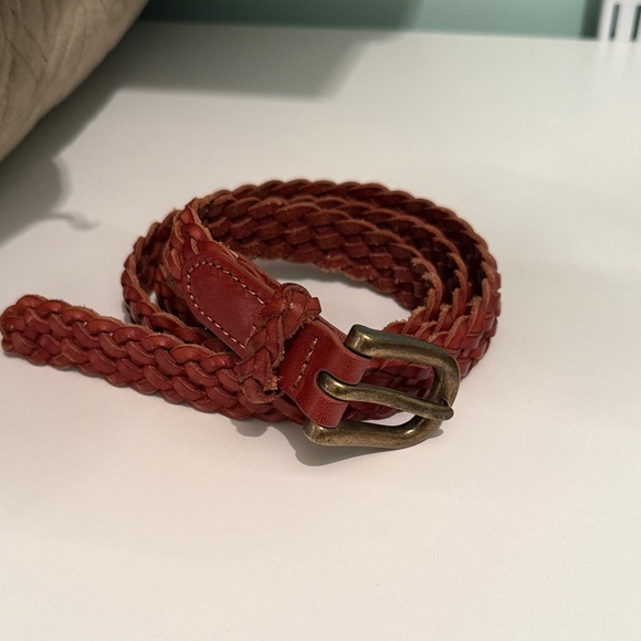 GAP Braided Leather Belt in Tan - Picture 1 of 1